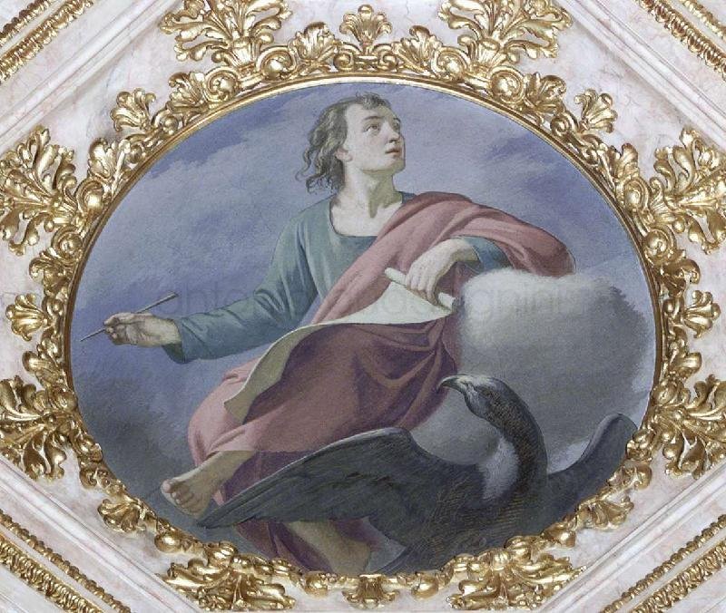 S. Giovanni ev. - 1862-63 - affresco - Cattedrale di S, Alessandro (BG)